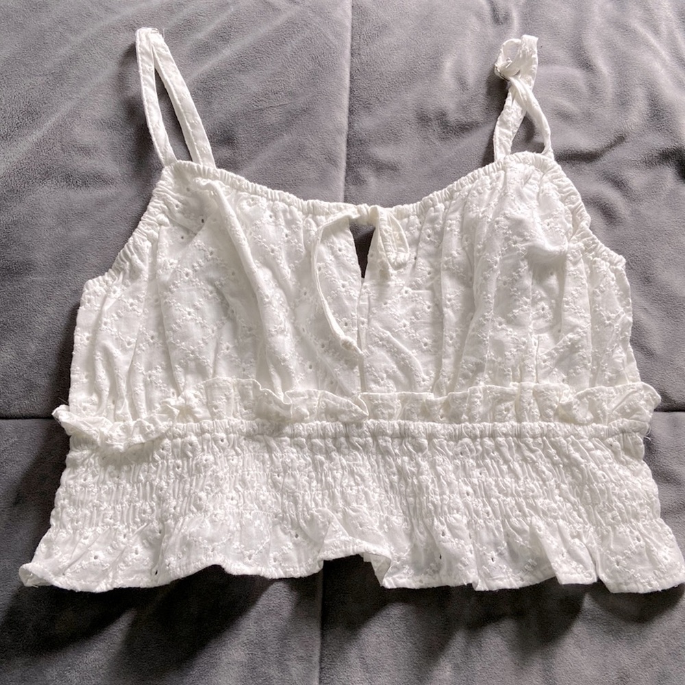 White crop top